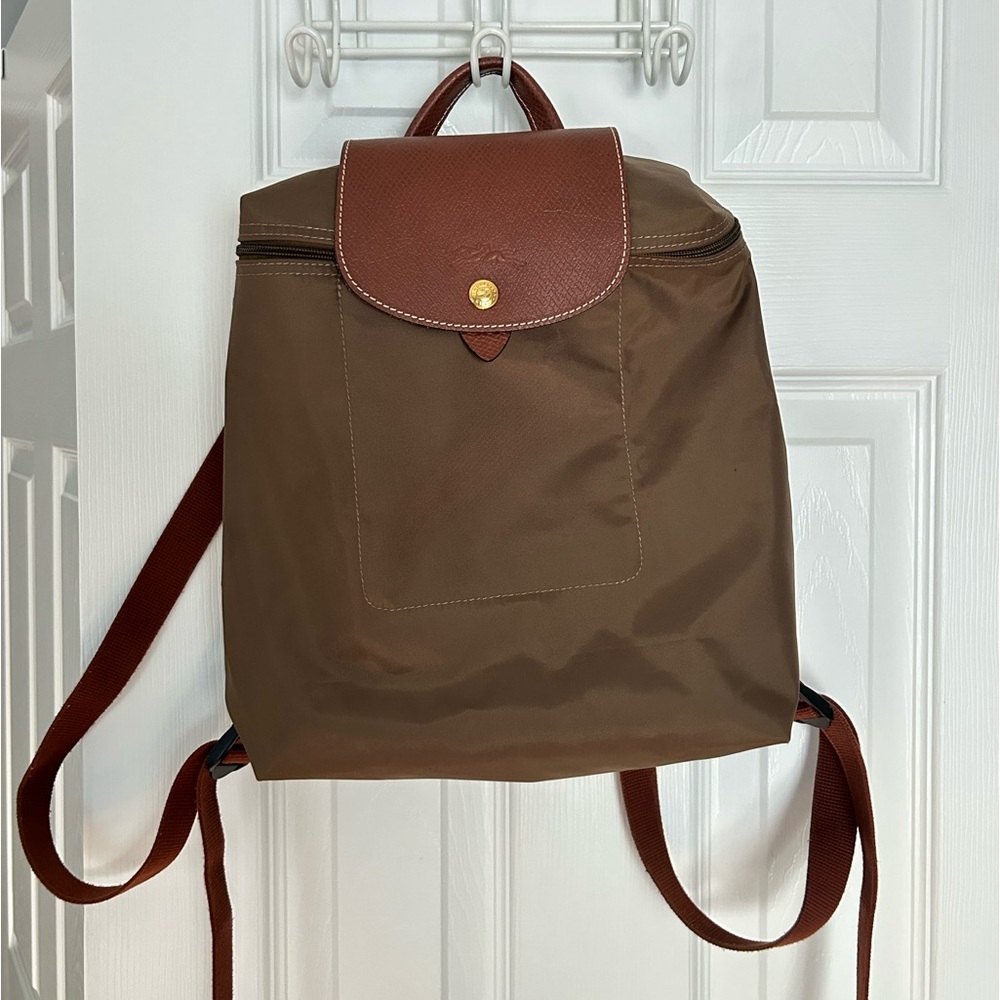 Longchamp Le Pliage Backpack - Olive